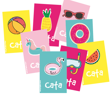 Stickers rect. gdes. Summer 16u